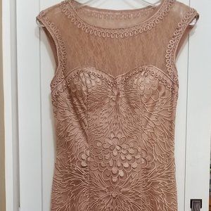 Sue Wong Embroidered Cocktail Dress